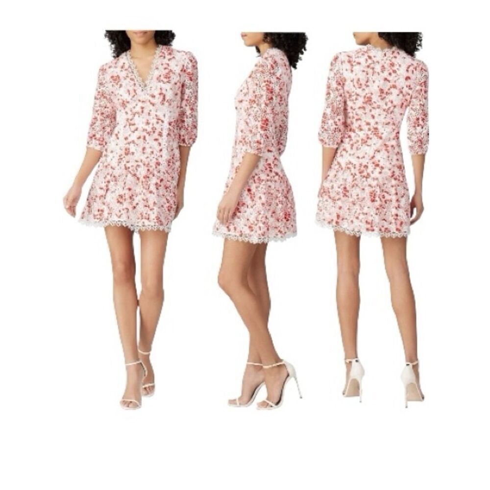La Maison Talulah Dance & Romance Lacey Eyelet Mini Dress Cottagecore. Sz M